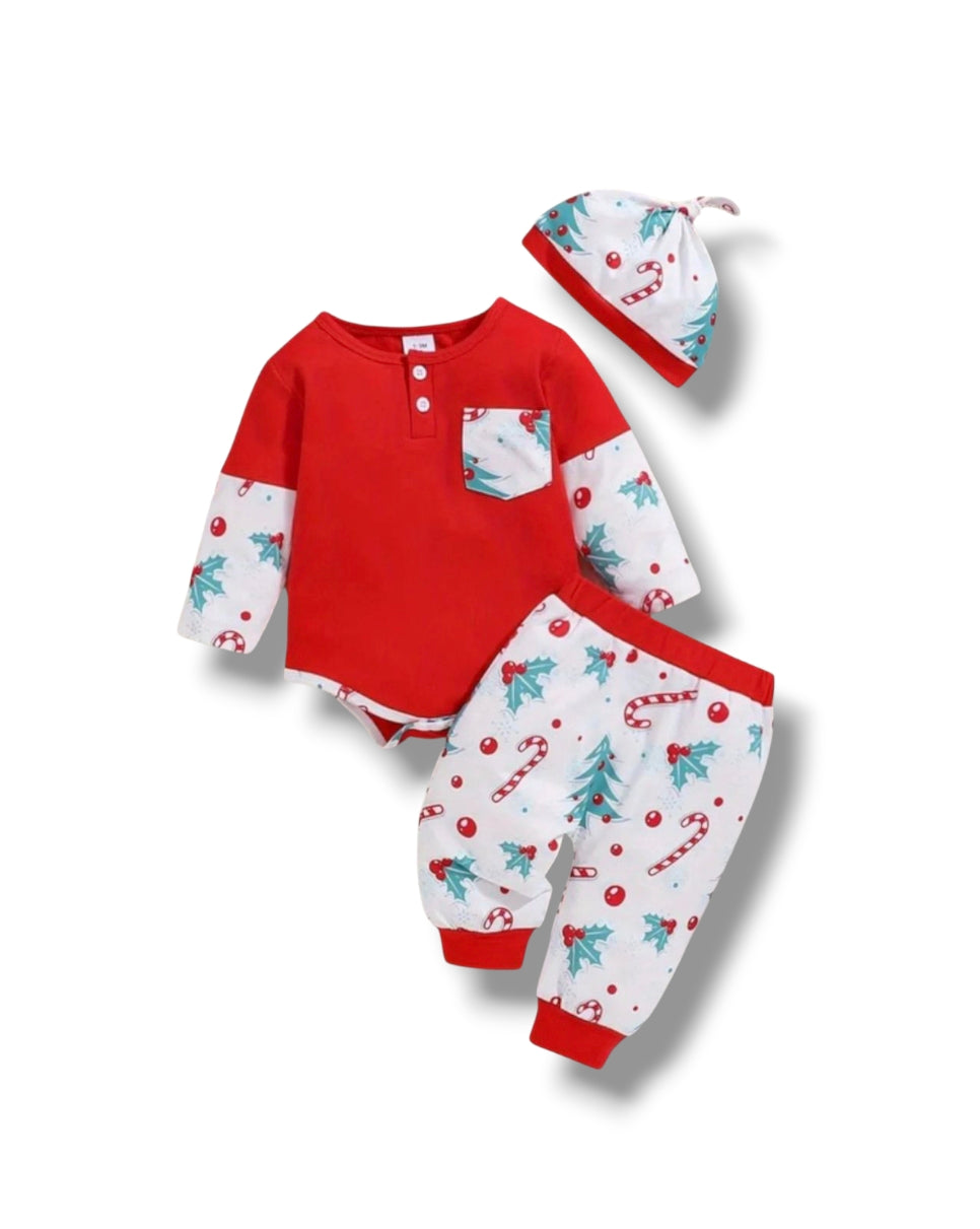 Conjunto Navidad 9-12 meses CB091