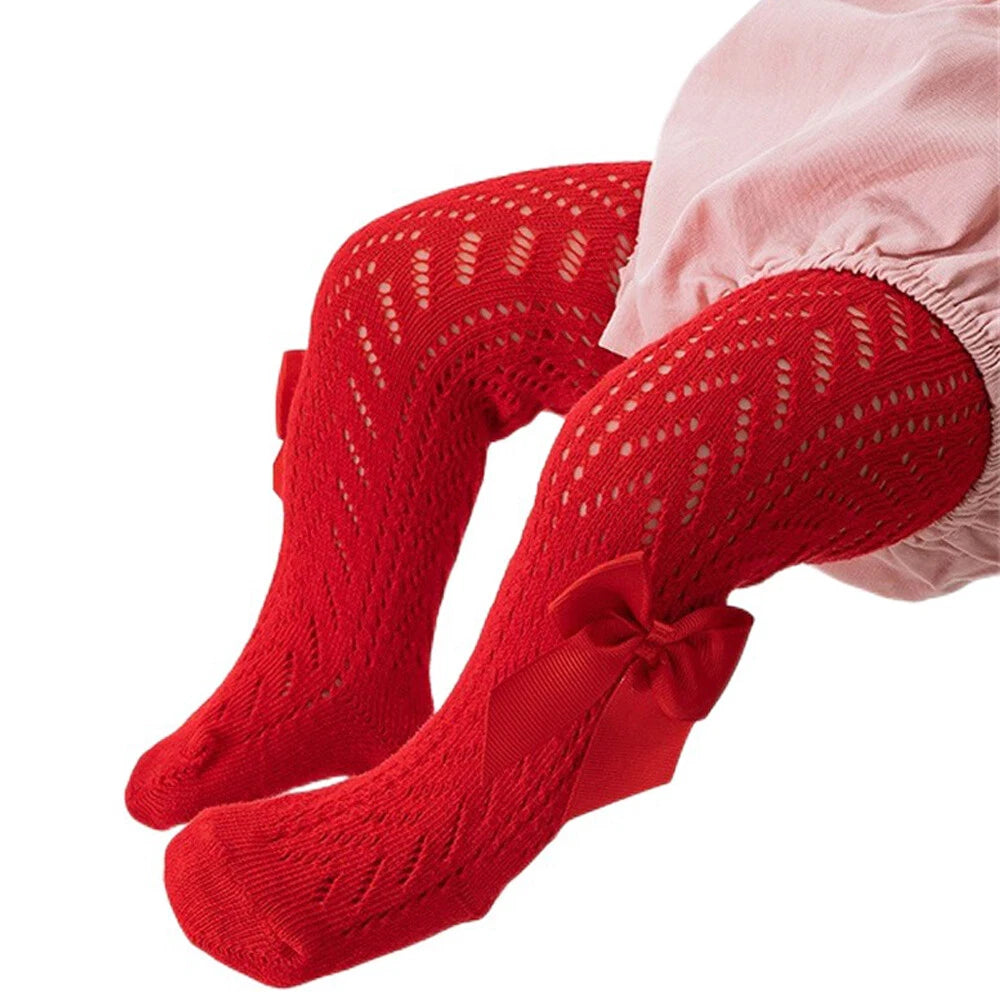 Medias malla rojas