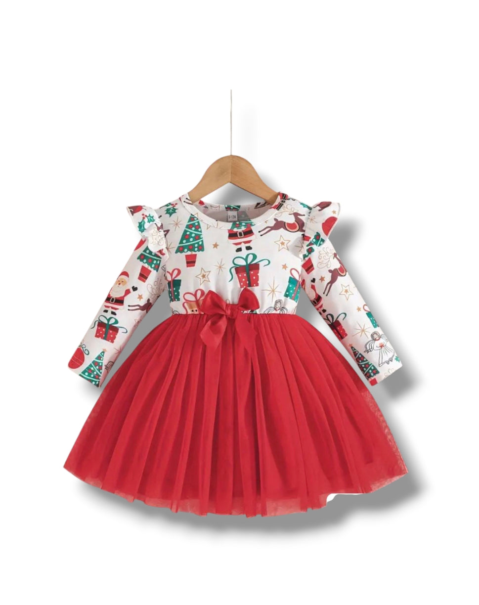 Vestido Navidad 6-9 meses CG057