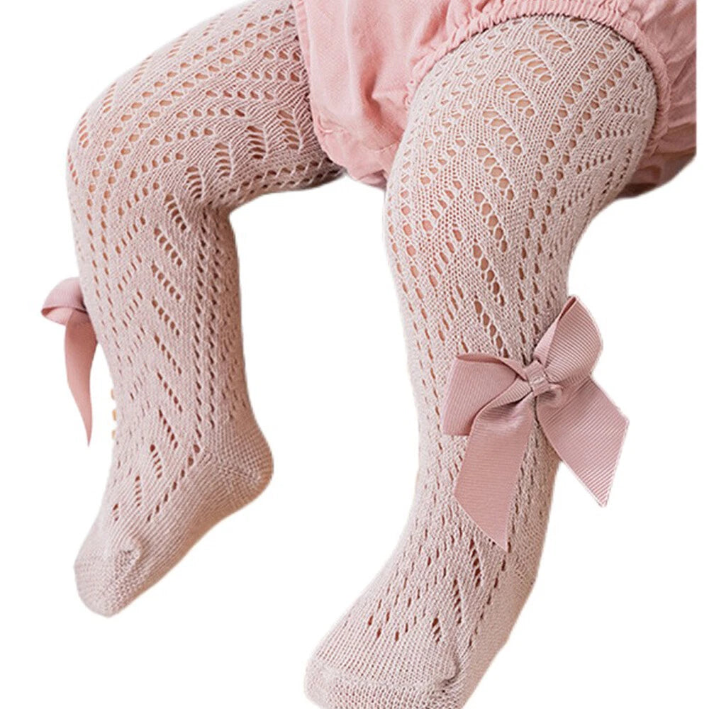 Medias malla palo de rosa