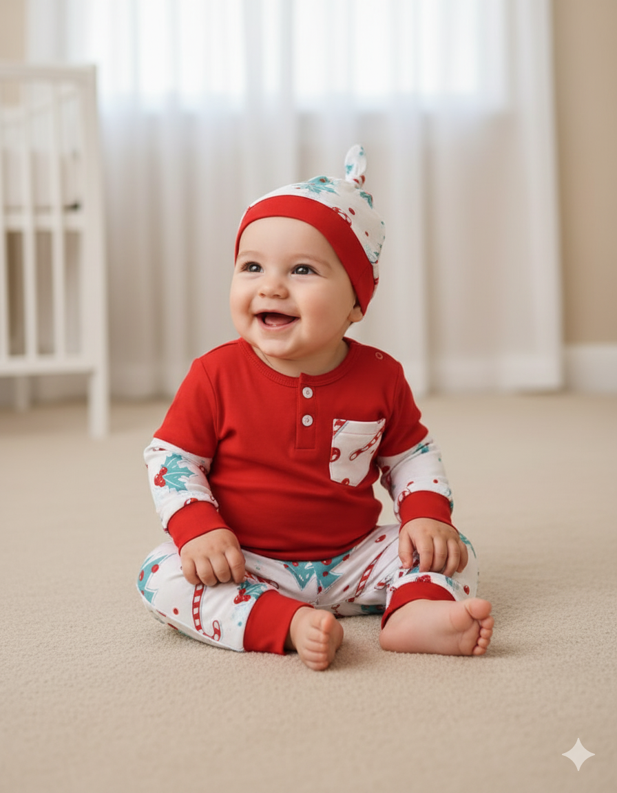 Conjunto Navidad 9-12 meses CB091