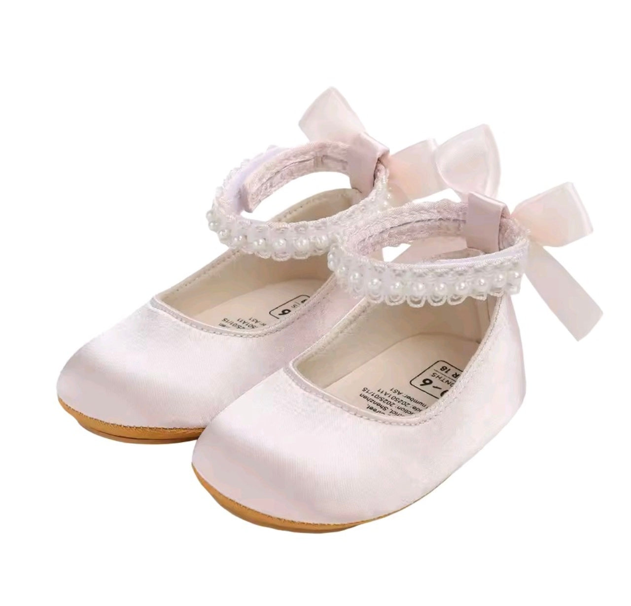 Zapatos bailarinas rosa perla