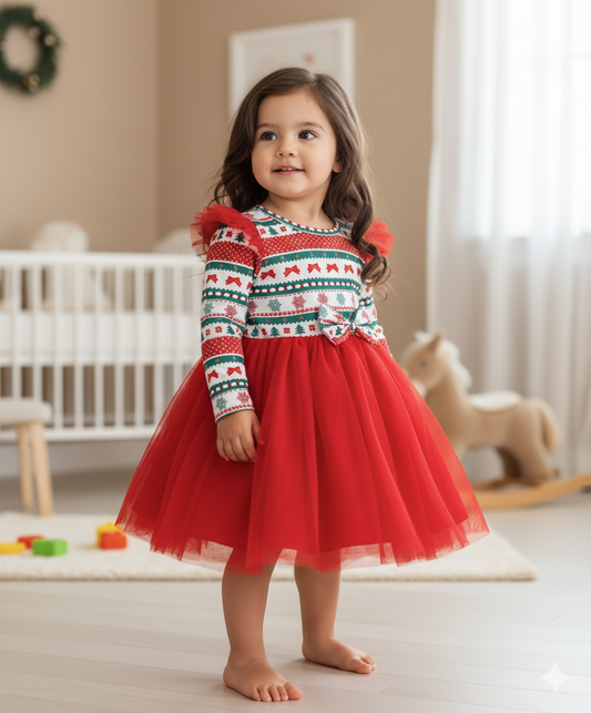 Vestido Navidad 3 años CG235