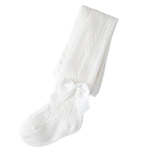 Medias malla blanca