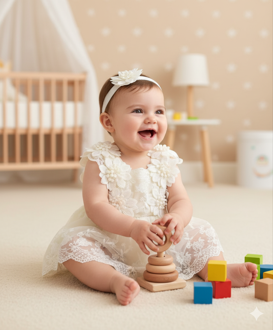 Vestido 6-12 meses CG487