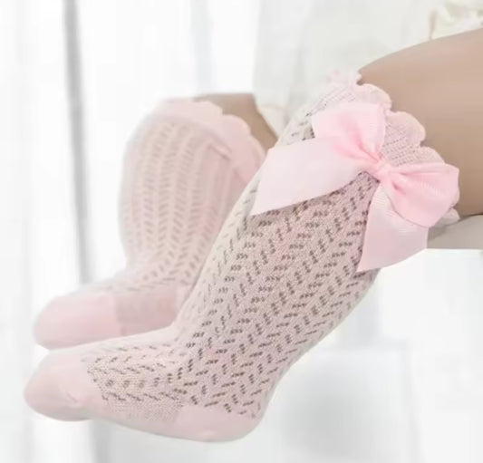Medias españolas rosa