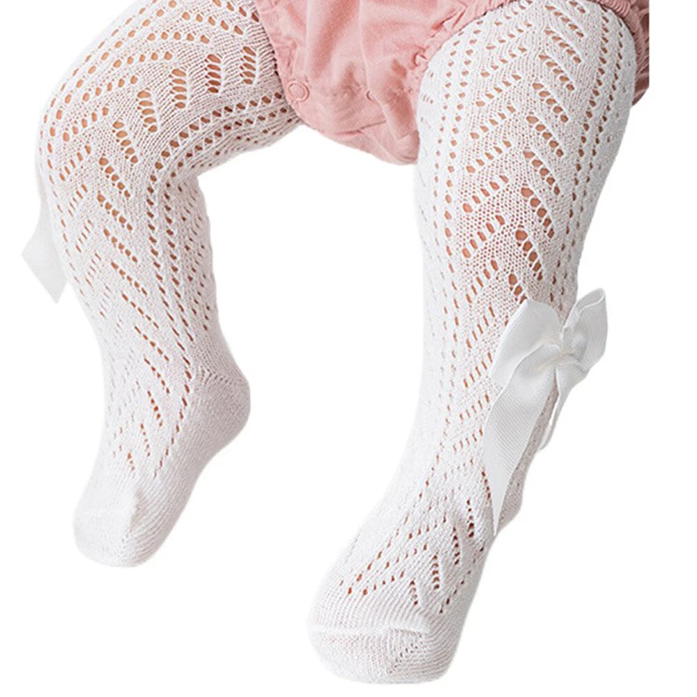 Medias malla blanca