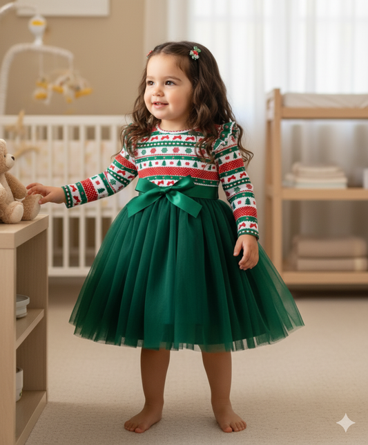 Vestido Navidad  4 años CG262