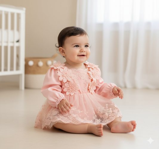 Vestido 3-6 meses GC518